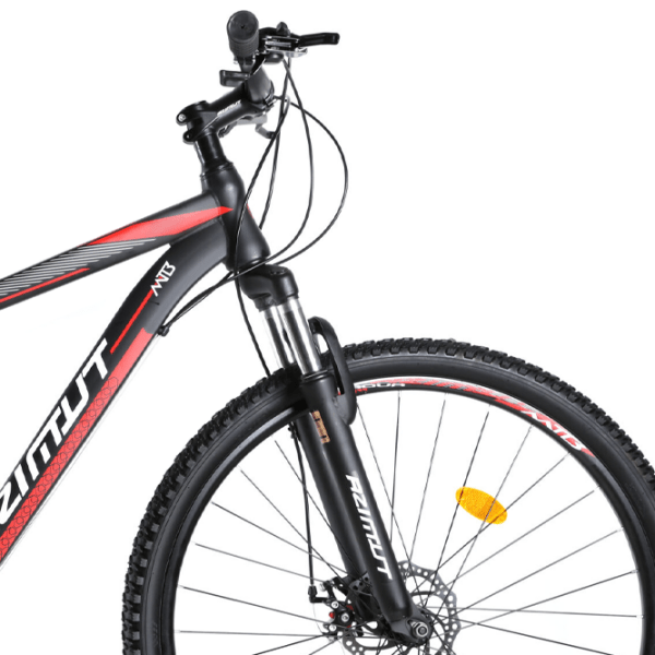 Bicicletă Azimut Aqua 27.5" 17" Black Red Oțel / Pentru adulți photo 4