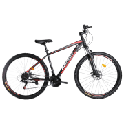Bicicletă Azimut Aqua 29" 17" Black Red Oțel / Pentru adulți