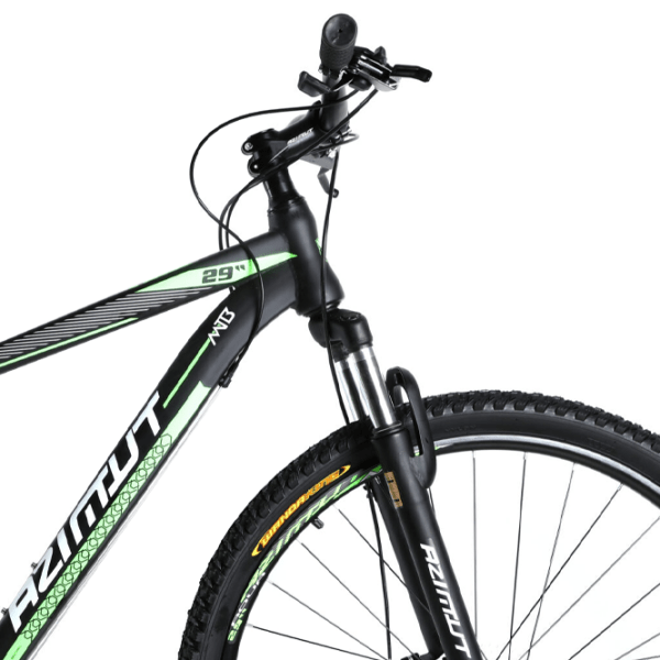 Bicicletă Azimut Aqua 29" 17" Black Green Oțel / Pentru adulți photo 4
