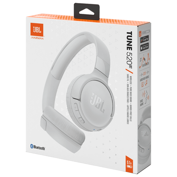 Наушники JBL Tune 520BT Белый Беспроводные / Персональный / Накладные photo 2