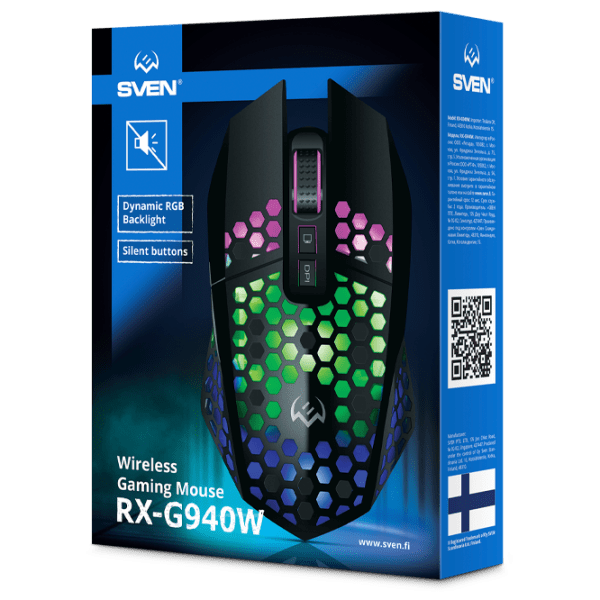 Mouse Sven RX-G940W Black Fără fir / 3600 dpi photo 14