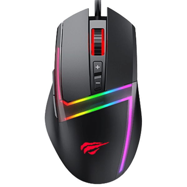 Mouse Havit MS953 Black Cu fir / 10000 dpi photo 1