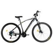Bicicletă Azimut Nevada 29" 19" Black Green Oțel / Pentru adulți