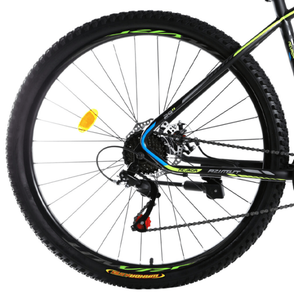 Bicicletă Azimut Nevada 29" 19" Black Green Oțel / Pentru adulți photo 2