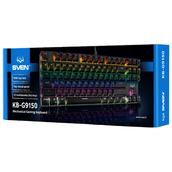 Tastatură Sven KB-G9150 Black Gaming, Cu fir photo 8