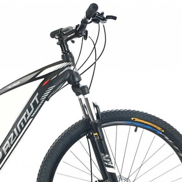 Bicicletă Azimut Nevada 29" 19" Black White Oțel / Pentru adulți photo 4