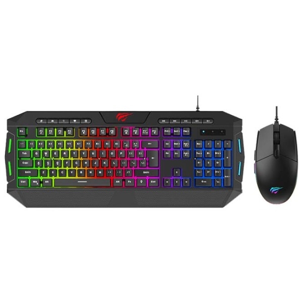 Set Havit KB501CM Black Gaming, Cu fir photo 3