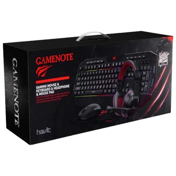 Set Havit KB501CM Black Gaming, Cu fir photo 9