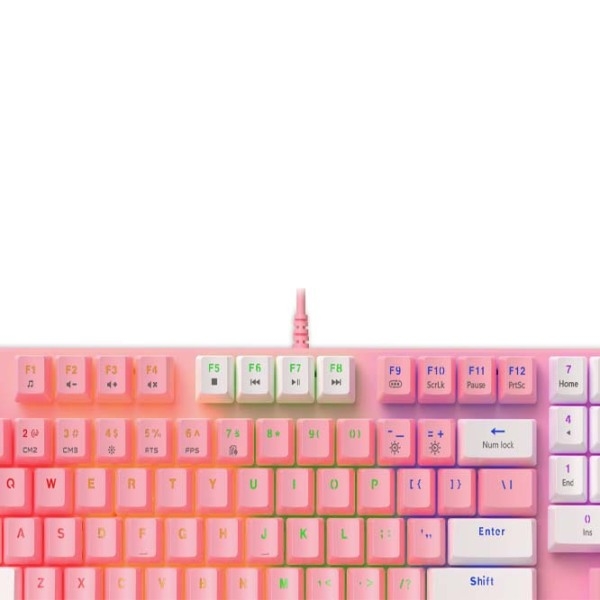 Tastatură Havit KB512L Pink Gaming, Cu fir photo 3
