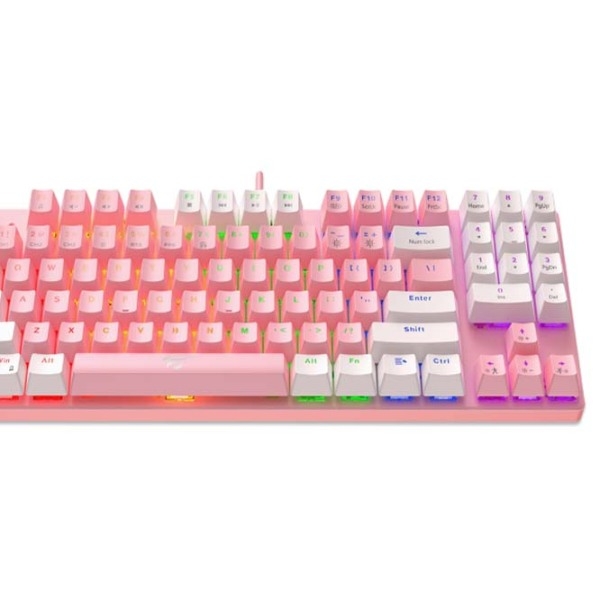 Tastatură Havit KB512L Pink Gaming, Cu fir photo 4