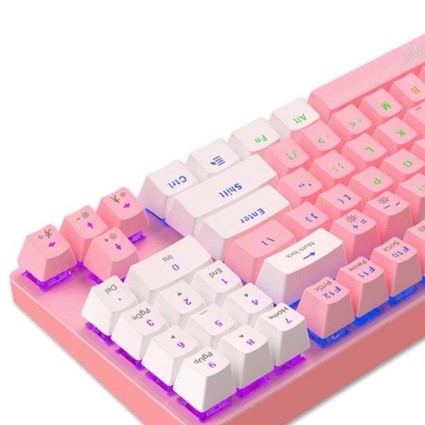 Tastatură Havit KB512L Pink Gaming, Cu fir photo 7
