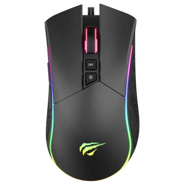 Mouse Havit MS1001S Black Cu fir / 4800 dpi photo 1