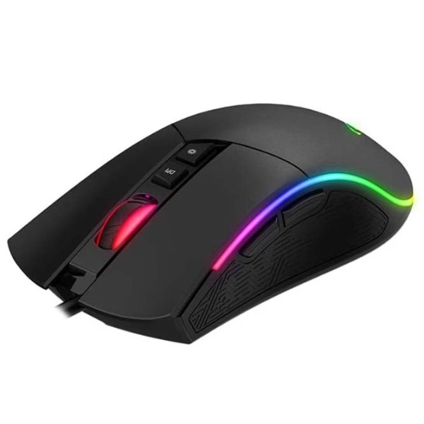 Mouse Havit MS1001S Black Cu fir / 4800 dpi photo 2