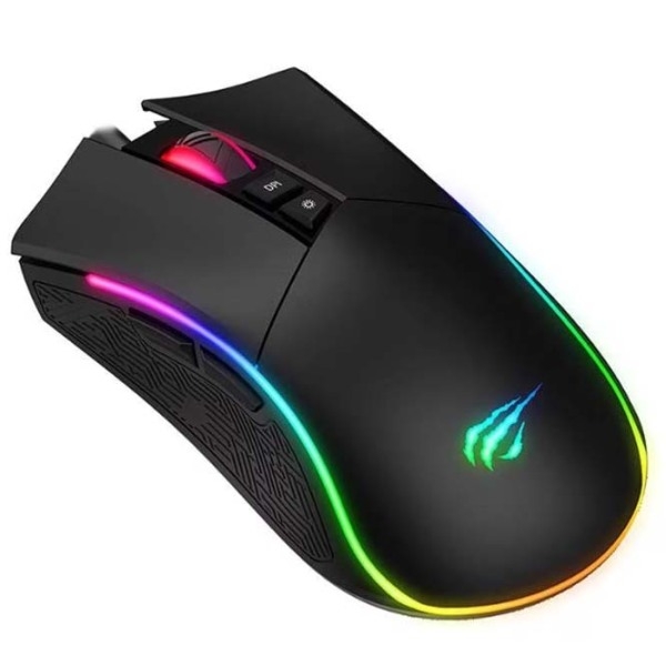 Mouse Havit MS1001S Black Cu fir / 4800 dpi photo 4