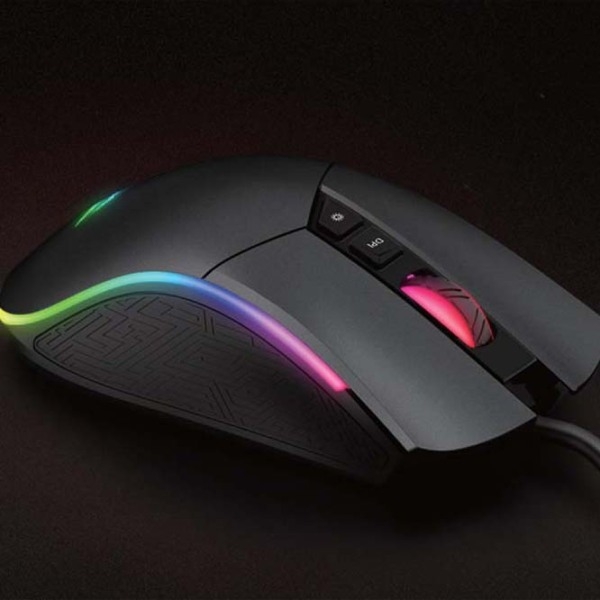 Mouse Havit MS1001S Black Cu fir / 4800 dpi photo 6