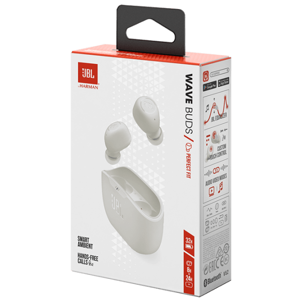 Căști JBL Wave Buds White Fără fir / Personal / In ear photo 10