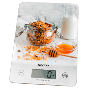 Cântar de bucătărie Vitek VT-8033 White Electronic, Plastic, 5 kg