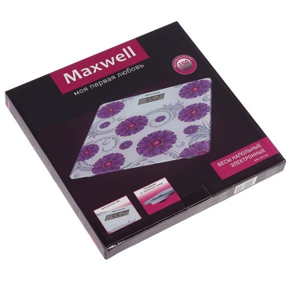 Cântar de podea Maxwell MW-2674 White 150 kg / White photo 5