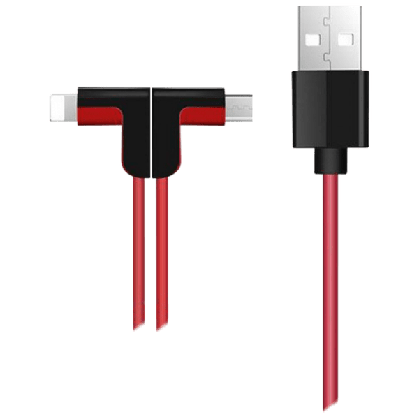 Cablu pentru telefon Hoco X12 USB Type-A/ Lightning, microUSB Red  photo 1