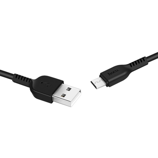 Cablu pentru telefon Hoco X20 USB Type-A/ microUSB Black  photo 2