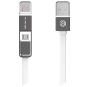 Cablu pentru telefon Nillkin Plus USB Type-A/ Lightning, microUSB White 