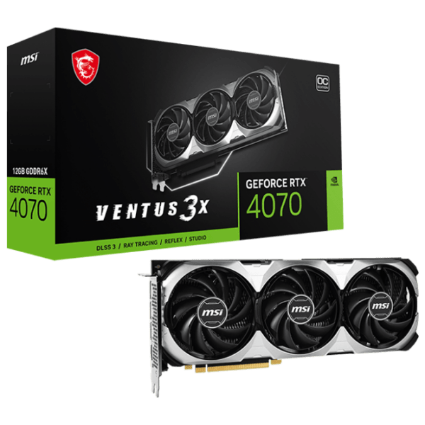 Placă video MSI GeForce RTX 4070 VENTUS 3X OC 12 GB  photo 5