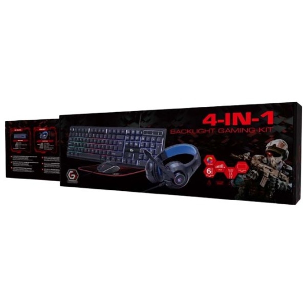 Set Gembird Ghost Black Gaming, Cu fir photo 6