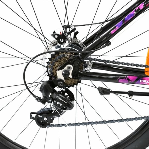 Bicicletă Crosser Angel 26" 16.5" Black Pink Aluminiu / Pentru copii photo 3