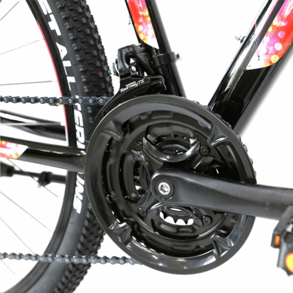 Bicicletă Crosser Angel 26" 16.5" Black Pink Aluminiu / Pentru copii photo 5