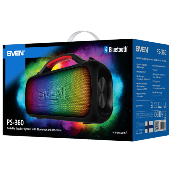 Boxă portabilă Sven PS-360 Black 24 W photo 6