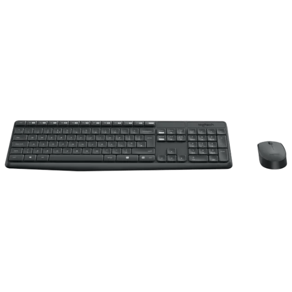 Клавиатура и Мышь Logitech MK235 Черный Для дома и офиса, Беспроводные photo 2