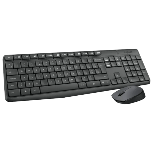 Клавиатура и Мышь Logitech MK235 Черный Для дома и офиса, Беспроводные photo 3