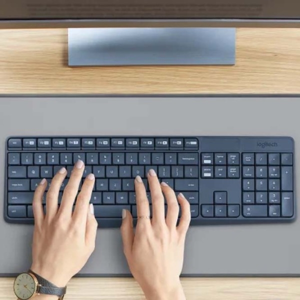 Клавиатура и Мышь Logitech MK235 Черный Для дома и офиса, Беспроводные photo 6