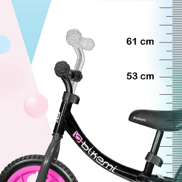 Bicicletă fără pedale Jumi CD-871267 11" 11" Black Pink Metal / Pentru copii photo 5