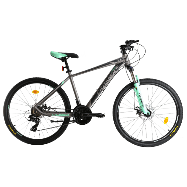 Bicicletă Crosser Solo 29" 19" Gray Green Aluminiu / Pentru adulți photo 1