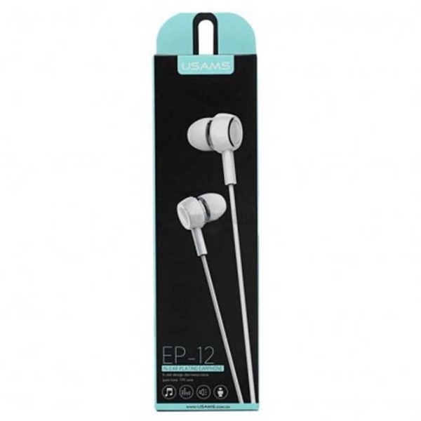 Căști USAMS EP-12 White Cu fir / Personal / In ear photo 3