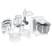 Mașină de bucătărie Bosch MUM4880 White 600 W, Mecanic, Numărul de viteze: 4