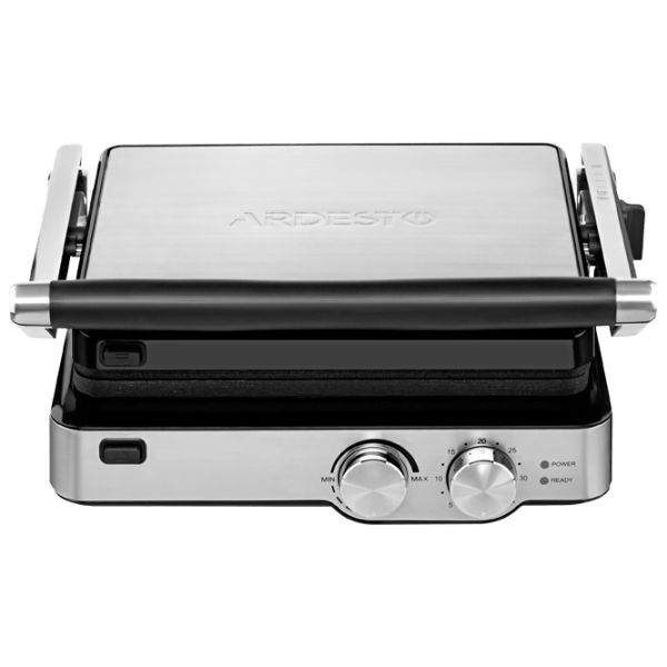 Grill electric Ardesto GK-2000M Inox 2000 W, Contact, Barbecue, 240 °С photo 1