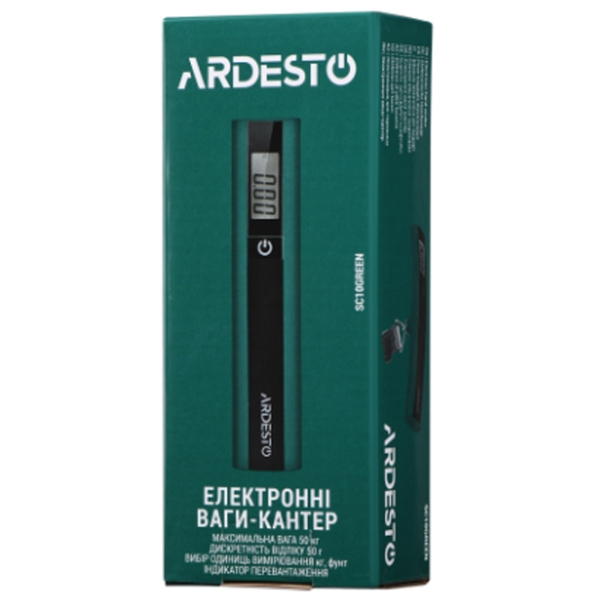 Кухонные весы Ardesto SC10 Зелёный Электронный, Пластик, 50 кг photo 5