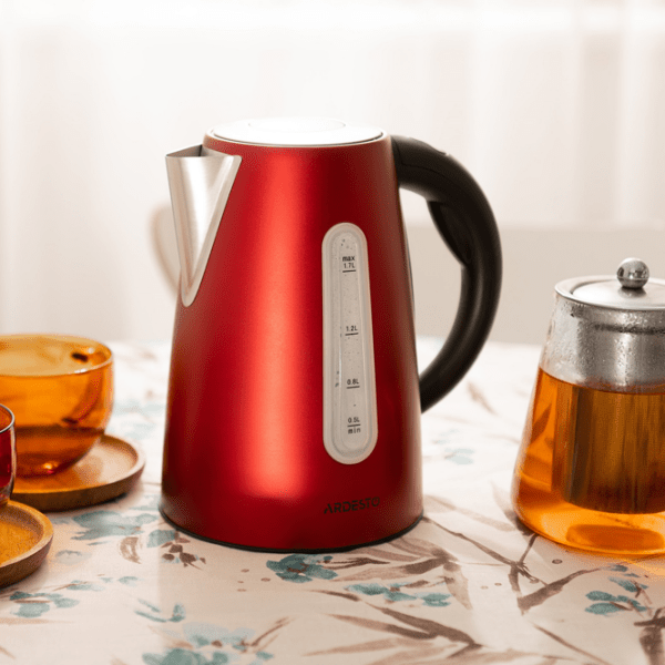 Ceainic electric Ardesto EKL-F300R Red 2200 W, 1.7l, Material interior: Inox photo 5