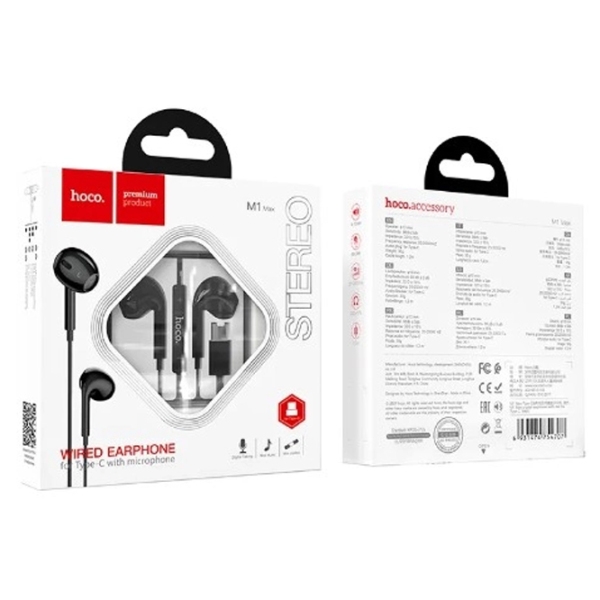 Căști Hoco M1 Max Black Cu fir / Personal / In ear photo 3