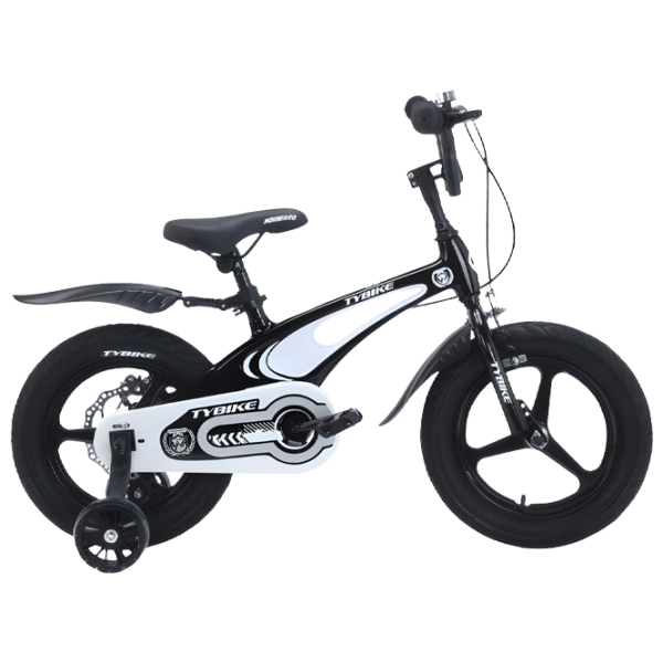 Bicicletă TyBike BK-1 14" 14" Black White Aluminiu / Pentru copii photo 1