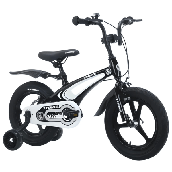 Bicicletă TyBike BK-1 14" 14" Black White Aluminiu / Pentru copii photo 2