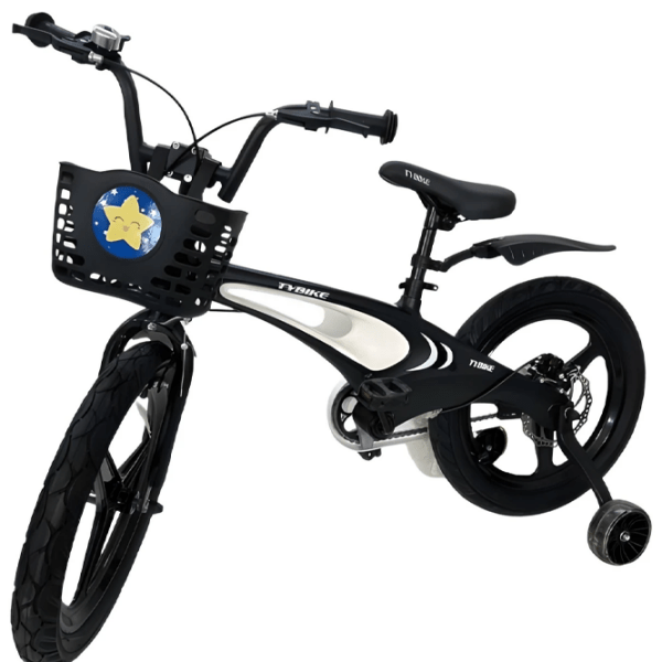 Bicicletă TyBike BK-1 14" 14" Black White Aluminiu / Pentru copii photo 3