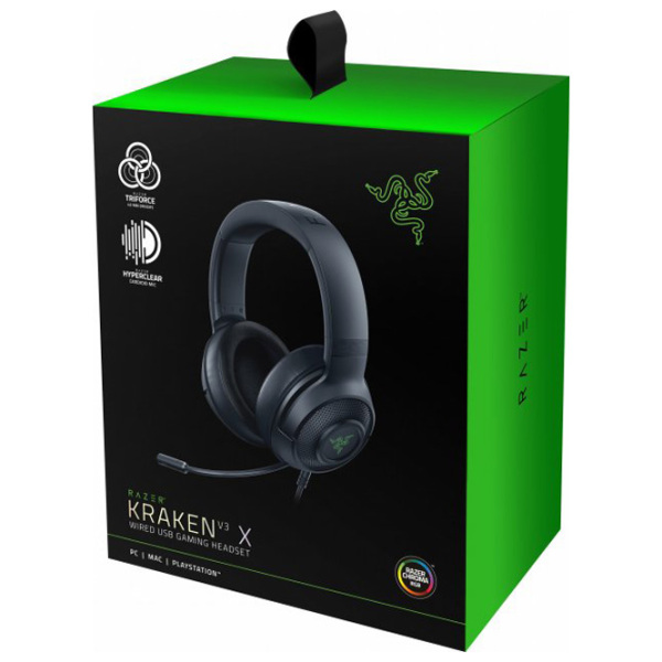 Căști Razer Kraken V3 X Black Cu fir/ Gaming/ Over the ear photo 5