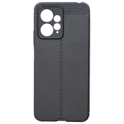 Husă pentru smartphone Xiaomi Redmi Note 12 5G/ Poco X5 5G (Leather) Black EVO, TPU, Back