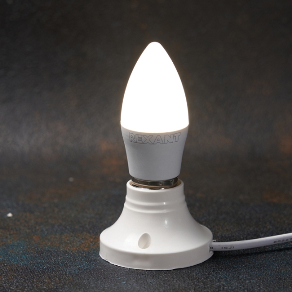 Bec LED Rexant C37 604-204 E27 | 9.5 W | White photo 2