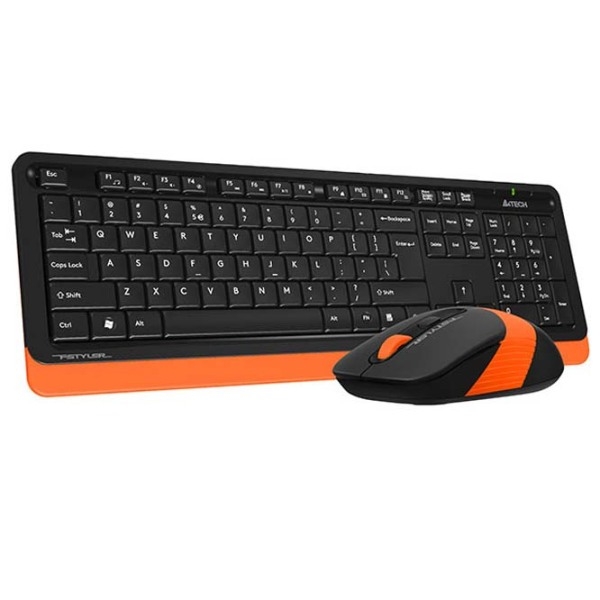 Tastatura & Mouse A4Tech FG1010 Orange Home and Office, Fără fir photo 3