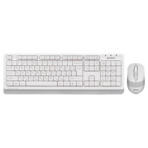 Tastatura & Mouse A4Tech FG1010 White Home and Office, Fără fir photo 1