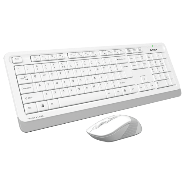 Tastatura & Mouse A4Tech FG1010 White Home and Office, Fără fir photo 2